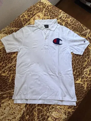 챔피온 화이트 피케 셔츠 M