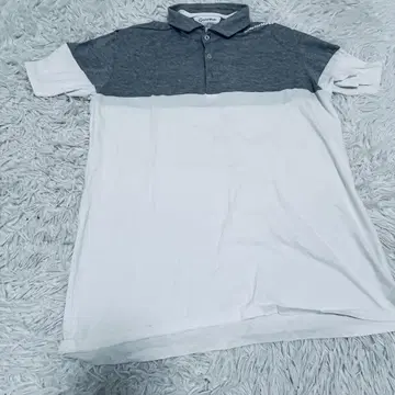 테일러메이드 피케 셔츠 그레이/화이트 사이즈 O