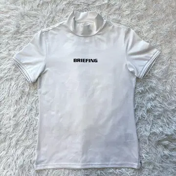 최신작 브리핑 골프 모크넥 하이넥 스트레치 화이트