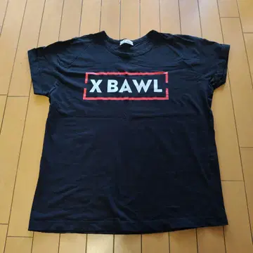 LABODY X BAWL 로고 반팔 티셔츠 블랙