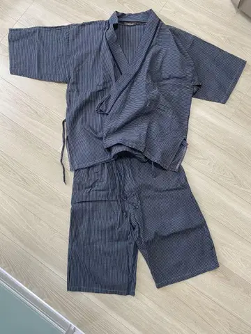 COMME CA MEN 진베이 LL 사이즈 스트라이프