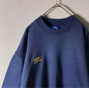 레어 90년대 UMBRO 원포인트 자수 파랑 택 네이비 vintage