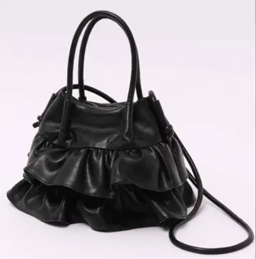 mysty woman 가죽 프릴 복조리 BAG
