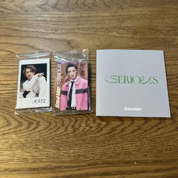 Snow Man RAYS SERIOUS 포토 카드 세트