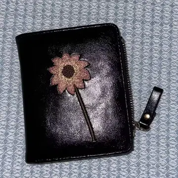 꽃 자수 반지갑