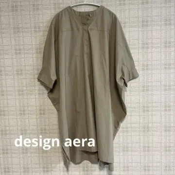 design aera 돌먼 슬리브 원피스