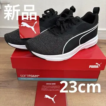 [새상품] PUMA SOFTFORM+ 블랙 스니커즈 23cm