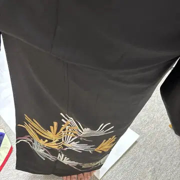 블랙 전통 예복 기모노