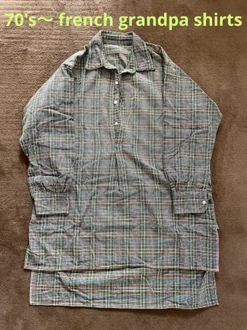 70's~ french grandpa shirts 프랑스 그랑파 셔츠