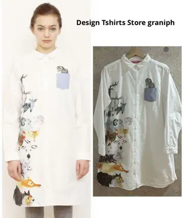 graniph 와일드스미스 롱 슬리브 셔츠 원피스