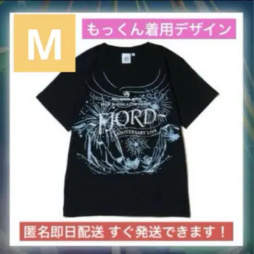 FJORD 글리터 로고 티셔츠 블랙 검정 사이즈 M