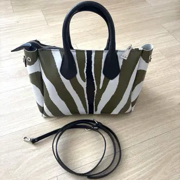 gianni chiarini 제브라 패턴 2way 백