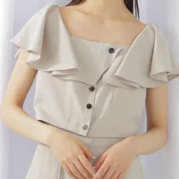 JILL by JILL STUART 린넨 크롭 블라우스