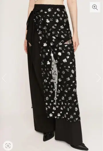 SEQUIN WRAP 롱 스커트