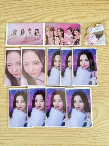 NiziU 해피드로우 해피드로 마코 F상 E상 거울 스티커 포토 카드
