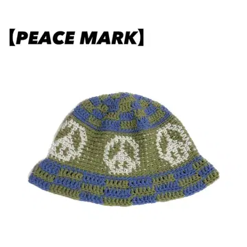 크러셔 모자 버킷 모자 모자 피스 마크 PEACE 캡