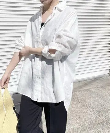 [미사용] Spick and Span 80 린넨 카슈쿨 빅 셔츠