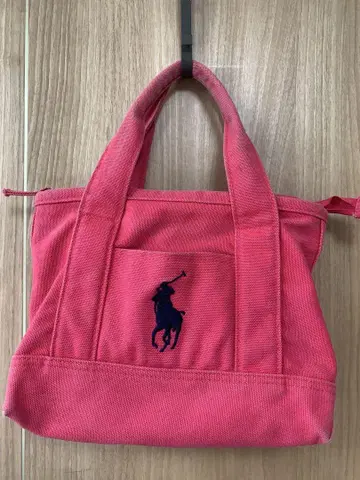 Polo Ralph Lauren 핑크 토트백