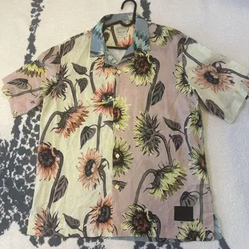 Paul Smith 폴스미스 플라워 프린트 해바라기 무늬 반팔 셔츠 L