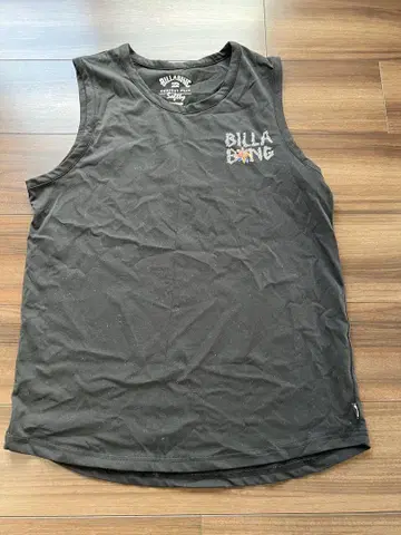 BILLA BONG 블랙 탱크탑 M 오버핏