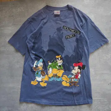 00년대 디즈니 Disney 미키마우스 양면 프린트 티셔츠
