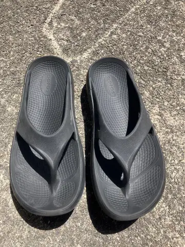 Oofos 블랙 샌들 27cm