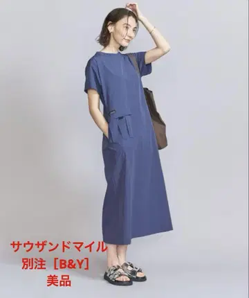[ 새상품급 ] 사우전드마일 별주 숏 슬리브 원피스