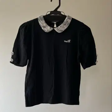 레이스 카라 TOPS / MILK