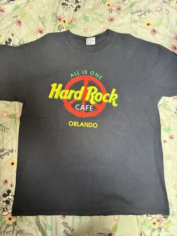 Hard Rock Cafe 티셔츠 피스마크 USA제 90년대 구제 의류