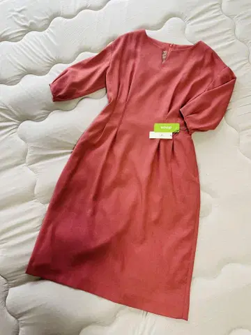 새상품 택 포함 디노스 원피스 로즈 핑크 L 허리 턱