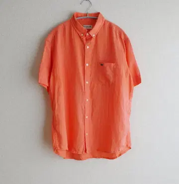 LACOSTE 라코스테 REGULAR FIT 반팔 린넨 셔츠