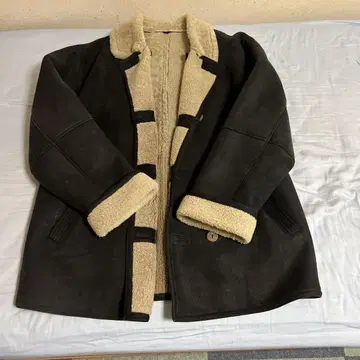 1990년대 남성용 무스탕 코트