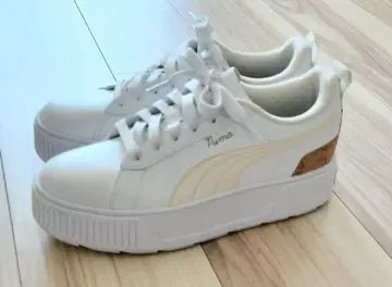Puma 여성용 24.5 cm 스니커즈 화이트 코르크