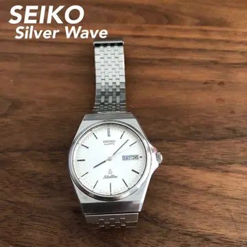 [ SEIKO ] 실버 웨이브 정품 블레스 데이데이트