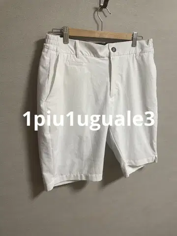 1piu1ugualde3 하프 팬츠 골프 팬츠 화이트
