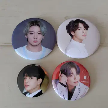 BTS Jungkook 캔뱃지 4개 세트