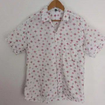 50년대 빈티지 루프 칼라 셔츠, 아토믹 패턴