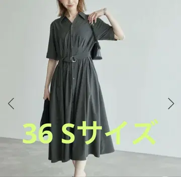 [새상품급] 로페피크닉 셔츠 컨셔스 반팔 원피스 S