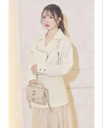 Cheri mi 트위드 라이더 자켓