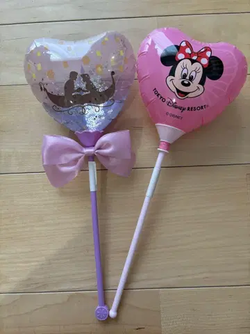 라푼젤 미니 도쿄 디즈니 리조트 휴대용 벌룬 하트형
