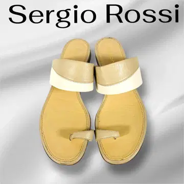 Sergio Rossi 세르지오 로시 플립플랍 샌들 베이지 화이트