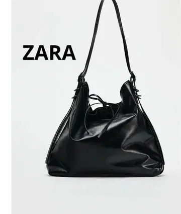 [택 포함 새상품] ZARA 버클 디테일 버킷백 토트백