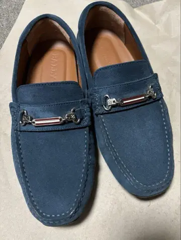 BALLY 발리 스웨이드 네이비 25cm 드라이빙 슈즈