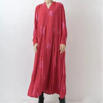 누키테파 원피스 Moss Rayon Full Embroidery