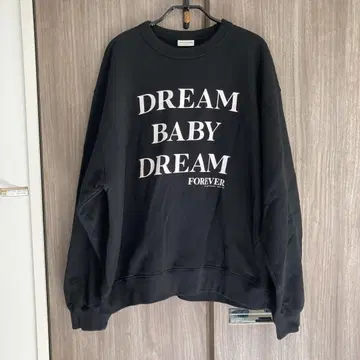 새상품급 Dries Van Noten 오버 사이즈 그래픽 맨투맨 블랙 S