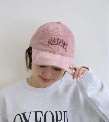 GANNY 코듀로이 캡 핑크