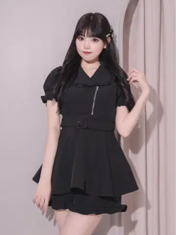 pium 피움 프릴 칼라 라이더 셋업