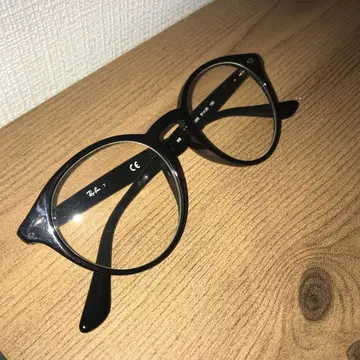Ray-Ban 레이밴 블랙 라운드 안경 도수 없음