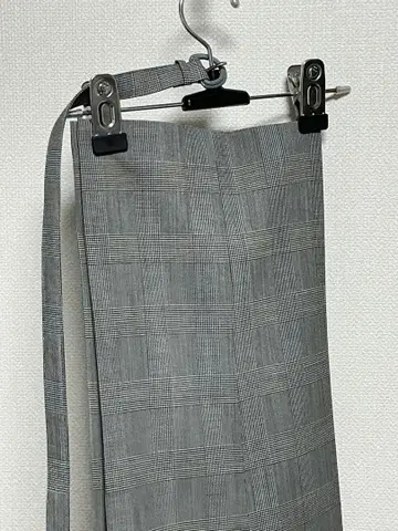 CHESTER BARRIE 그레이 체크 무늬 슬랙스