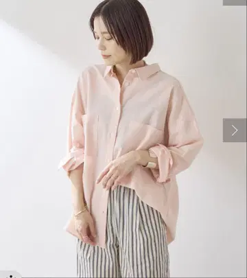 린넨 오버 셔츠